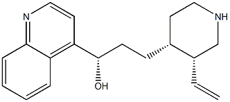 (S)-α-[2-[(3R,4R)-3-Ethenyl-4-piperidinyl]ethyl]-4-quinolinemethanol Struktur