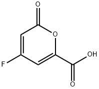 2H-Pyran-6-carboxylicacid,4-fluoro-2-oxo-(9CI) Struktur