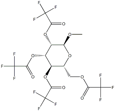 Methyl α-D-mannopyranoside tetrakis(trifluoroacetate) Struktur