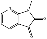 1H-Pyrrolo[2,3-b]pyridine-2,3-dione,1-methyl-(9CI) Struktur