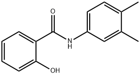 N-(3,4-dimethylphenyl)-2-hydroxybenzamide Struktur