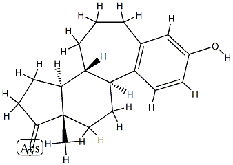 3-Hydroxy-B-homoestra-1,3,5(10)-trien-17-one Struktur