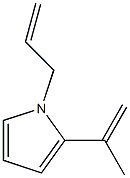 1H-Pyrrole,2-(1-methylethenyl)-1-(2-propenyl)-(9CI) Struktur