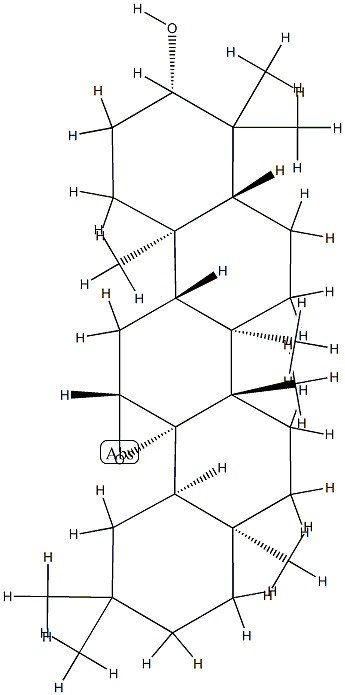 12β,13-Epoxy-5α-oleanan-3β-ol Struktur