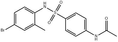 4-(4-Bromo-2-methylphenylsulfamoyl)acetanilide, 97% Struktur