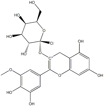 Petunidin 3-O-galactoside chloride Struktur