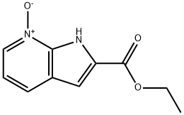 1H-Pyrrolo[2,3-b]pyridine-2-carboxylic acid, ethyl ester, 7-oxide Struktur