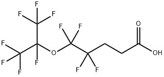 5-(HEPTAFLUOROISOPROPOXY)-4,4,5,5-TETRAFLUOROPROPIONIC ACID Struktur