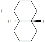 Naphthalene, 1-fluorodecahydro-, (4aR,8aS)-rel- (9CI) Struktur