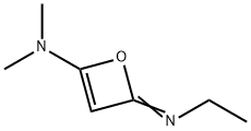 2H-Oxet-4-amine,2-(ethylimino)-N,N-dimethyl-(9CI) Struktur