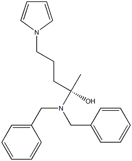 1H-Pyrrole-1-pentanol, β-[bis(phenylMethyl)aMino]-, (βS)- Struktur