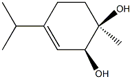 3-Cyclohexene-1,2-diol,1-methyl-4-(1-methylethyl)-,(1R,2S)-rel-(-)-(9CI) Struktur