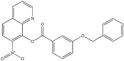 7-Nitro-8-quinolyl=m-(benzyloxy)benzoate Struktur