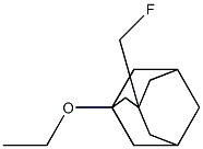 Tricyclo[3.3.1.13,7]decane, 1-ethoxy-3-(fluoromethyl)- (9CI) Struktur