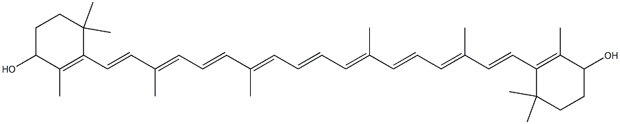 β,β-Carotene-4,4'-diol Struktur