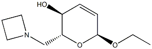 alpha-D-erythro-Hex-2-enopyranoside,ethyl6-(1-azetidinyl)-2,3,6-trideoxy-(9CI) Struktur