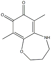 1,5-Benzoxazepine-7,8-dione,2,3,4,5-tetrahydro-6,9-dimethyl-(8CI) Struktur