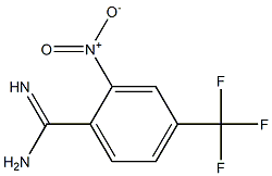 4-(trifluoromethyl)-2-nitrobenzamidine Struktur