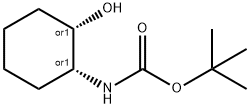 Carbamic acid, [(1R,2S)-2-hydroxycyclohexyl]-, 1,1-dimethylethyl ester, rel- Struktur