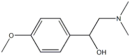 α-[(Dimethylamino)methyl]-p-methoxybenzyl alcohol Struktur