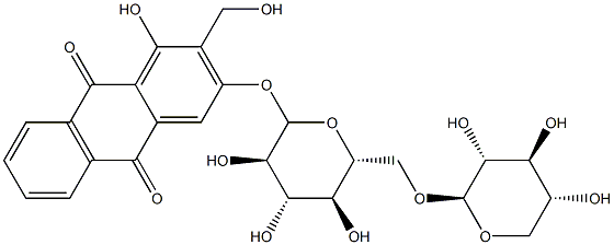 lucidin 3-O-beta-primveroside Struktur