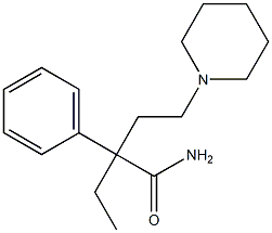 α-Ethyl-α-phenyl-1-piperidinebutyramide Struktur