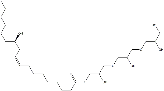 聚甘油-3 聚蓖麻醇酸酯 結構式