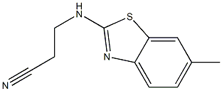 Propanenitrile,3-[(6-methyl-2-benzothiazolyl)amino]-(9CI) Struktur