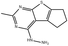 12-hydrazinyl-10-methyl-7-thia-9,11-diazatricyclo[6.4.0.0,]dodeca-1(12),2(6),8,10-tetraene Struktur