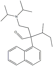 α-[2-[Bis(isopropyl)amino]ethyl]-α-(sec-butyl)-1-naphthaleneacetaldehyde Struktur