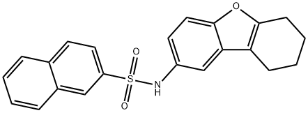 N-(6,7,8,9-tetrahydrodibenzo[b,d]furan-2-yl)naphthalene-2-sulfonamide Struktur