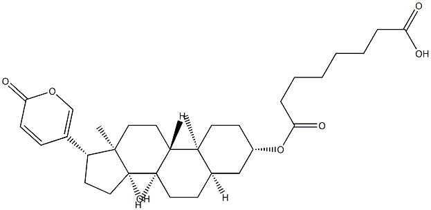 Bufalin-3-hydrogen suberate Struktur