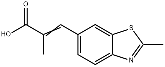 6-Benzothiazoleacrylic  acid,  -alpha-,2-dimethyl-  (7CI,8CI) Struktur