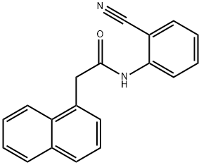 N-(2-cyanophenyl)-2-(1-naphthyl)acetamide Struktur