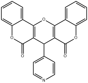 7-(pyridin-4-yl)-6H-pyrano[3,2-c:5,6-c']dichromene-6,8(7H)-dione Struktur