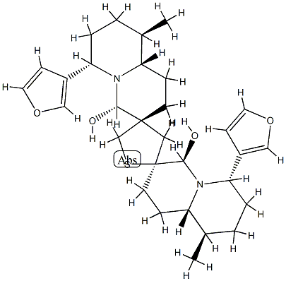 Dihydroxythiobinupharidine Struktur