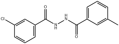 3-chloro-N'-(3-methylbenzoyl)benzohydrazide Struktur