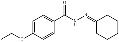 N'-cyclohexylidene-4-ethoxybenzohydrazide Struktur