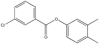 3,4-dimethylphenyl 3-chlorobenzoate Struktur