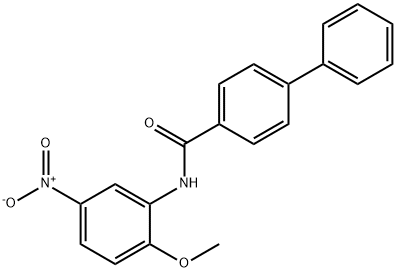 N-(2-methoxy-5-nitrophenyl)[1,1'-biphenyl]-4-carboxamide Struktur