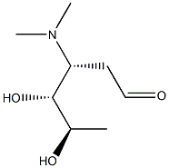 3-(Dimethylamino)-2,3,6-trideoxy-D-lyxo-hexose Struktur