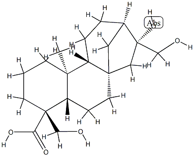 Kauran-18-olc acid,16,1719-tnhydroxy-,(4a) Struktur