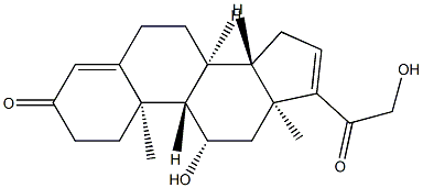 (11β)-21-Ο-Βenzoyl-16,17-dihydro-17-deoxy Cortisol Struktur