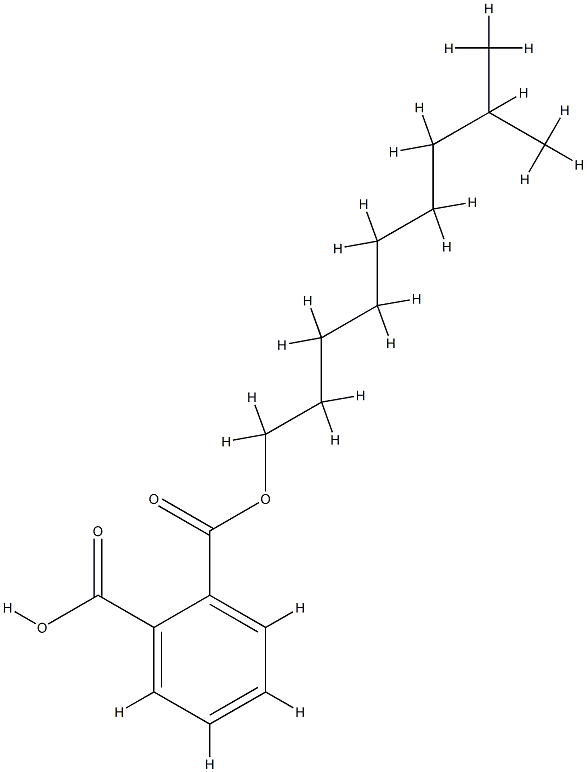 MONOISODECYLPHTHALATE Struktur