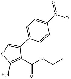 ethyl 2-amino-4-(4-nitrophenyl)thiophene-3-carboxylate Struktur