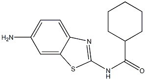 N-(6-amino-1,3-benzothiazol-2-yl)cyclohexanecarboxamide Struktur