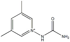 3,5-Dimethyl-1-[[amino(oxylato)methylene]amino]pyridinium Struktur