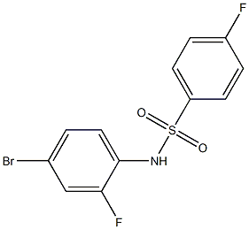 N-(4-bromo-2-fluorophenyl)-4-fluorobenzenesulfonamide Struktur