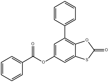 2-oxo-7-phenylbenzo[d][1,3]oxathiol-5-yl benzoate Struktur