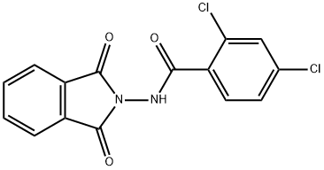 2,4-dichloro-N-(1,3-dioxo-1,3-dihydro-2H-isoindol-2-yl)benzamide Struktur